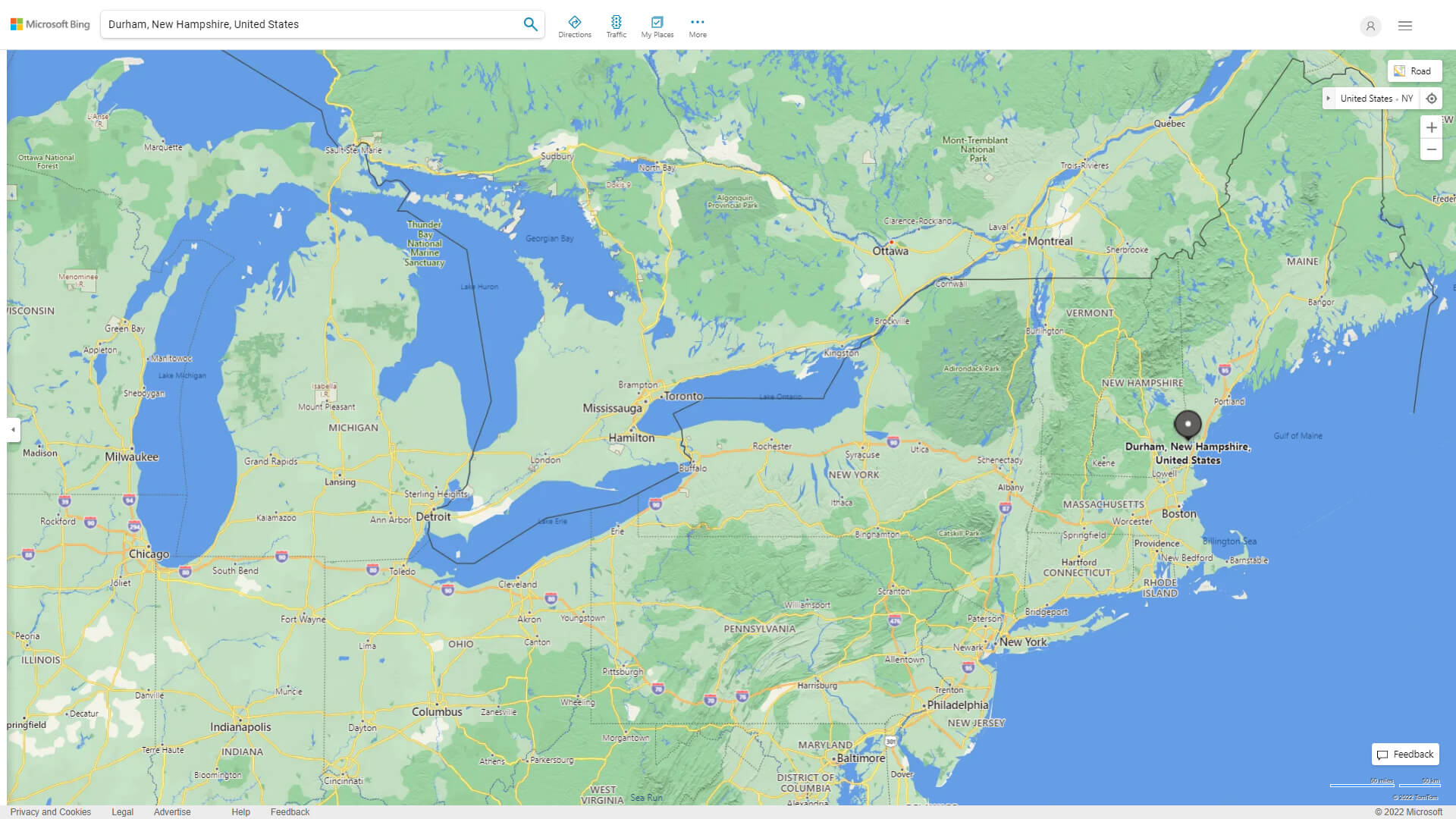 Durham Map New Hampshire